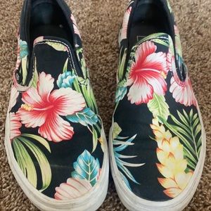 Hawaiian print Vans